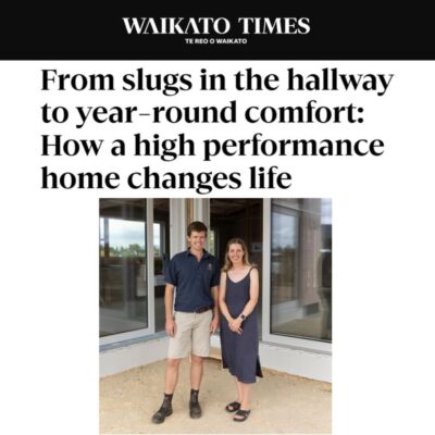 Waikato Times article about new high performing eHaus